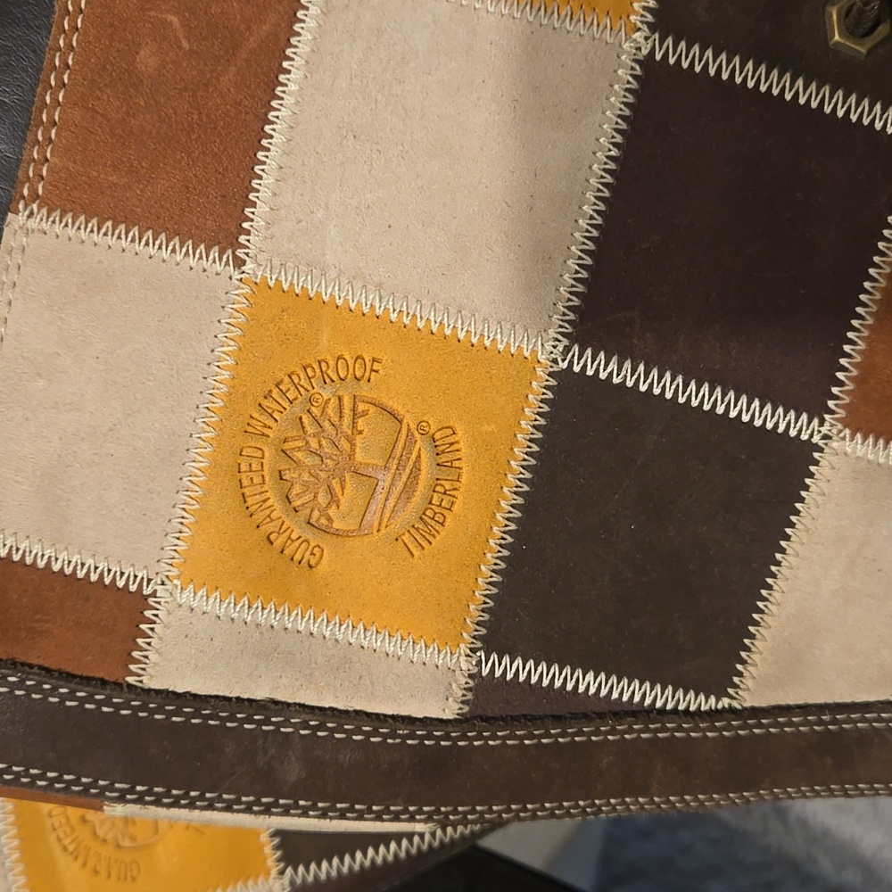 Vintage patchwork timberland boots 6 1/2 - Picture 4 of 4